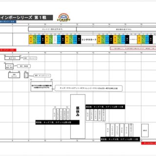 2026レインボーカップシリーズ第１戦
タイムスケジュールとパドックです！
【2月22日開催】
参加者はご確認ください🌈