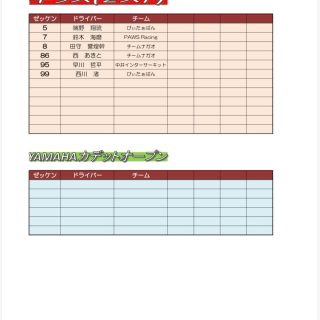 【10月4日開催】
🌈レインボーカップシリーズ第4戦

・エントリーリスト（10月1日現在）

をご案内いたします❗️
今大会もたくさんのエントリーありがとうございます🌈